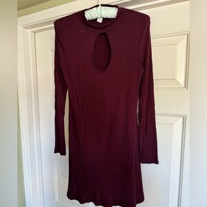 Forever 21 Knit Dress, burgundy